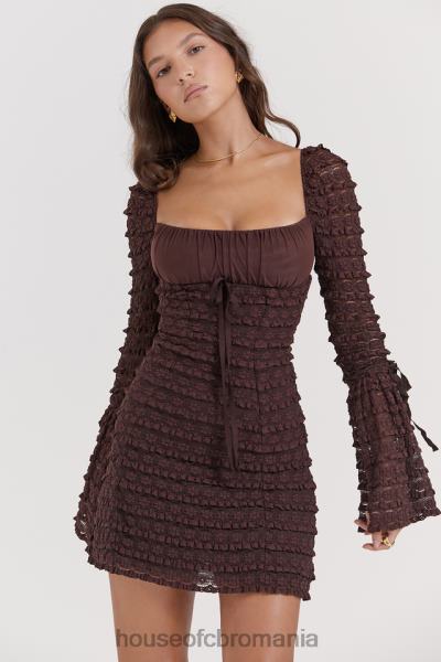 îmbrăcăminte House of CB rochie din dantela marisa espresso X4F68164