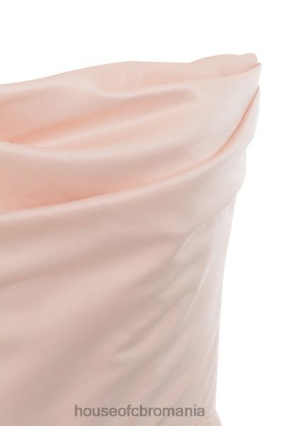 îmbrăcăminte House of CB rochie fără bretele din satin adrienne champagne X4F68622