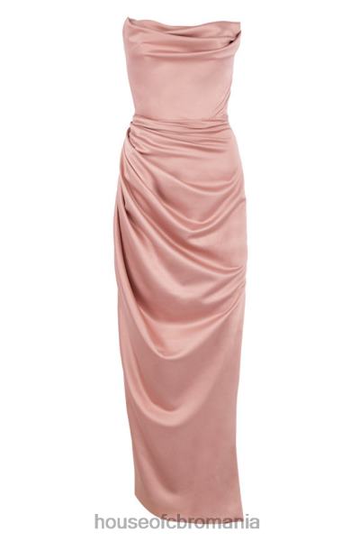 îmbrăcăminte House of CB rochie fără bretele din satin blush adrienne X4F68629