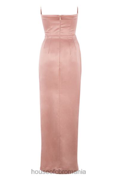 îmbrăcăminte House of CB rochie fără bretele din satin blush adrienne X4F68629