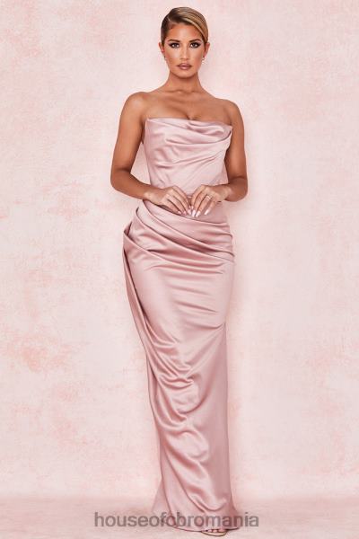 îmbrăcăminte House of CB rochie fără bretele din satin blush adrienne X4F68629