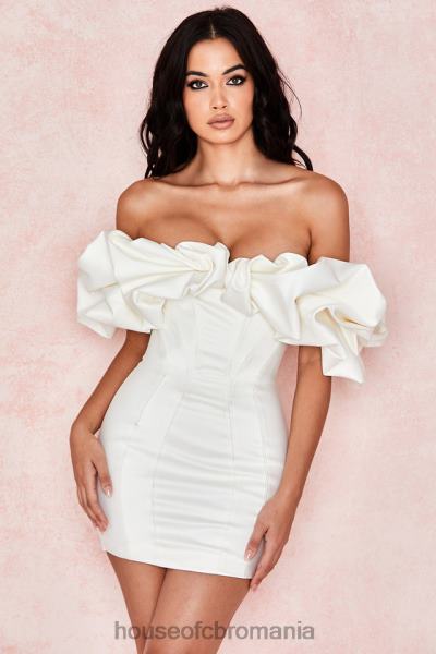 îmbrăcăminte House of CB rochie fără bretele din satin ivoire selena X4F68631