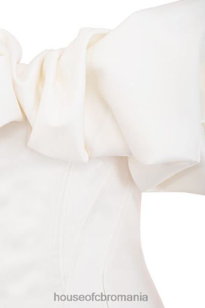 îmbrăcăminte House of CB rochie fără bretele din satin ivoire selena X4F68631
