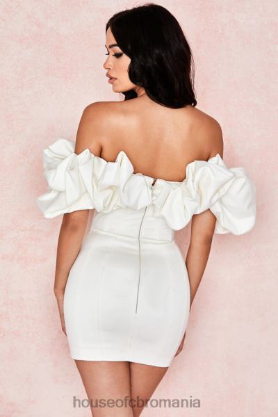 îmbrăcăminte House of CB rochie fără bretele din satin ivoire selena X4F68631