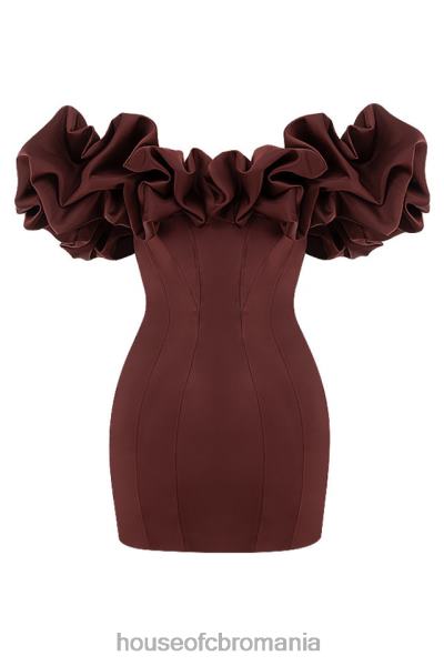 îmbrăcăminte House of CB rochie fără bretele din satin stafide selena X4F68590