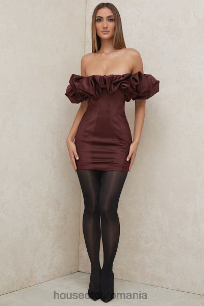 îmbrăcăminte House of CB rochie fără bretele din satin stafide selena X4F68590