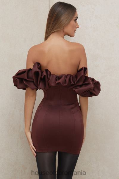 îmbrăcăminte House of CB rochie fără bretele din satin stafide selena X4F68590
