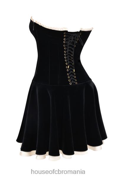 îmbrăcăminte House of CB rochie fara bretele din catifea neagra marilla X4F68123