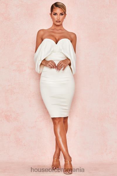 îmbrăcăminte House of CB rochie fara bretele din satin ivoire aisha X4F68628