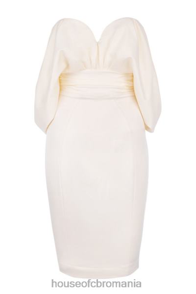 îmbrăcăminte House of CB rochie fara bretele din satin ivoire aisha X4F68628