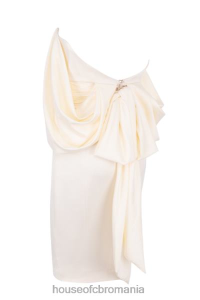 îmbrăcăminte House of CB rochie fara bretele din satin ivoire aisha X4F68628