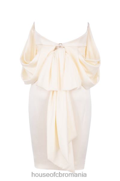 îmbrăcăminte House of CB rochie fara bretele din satin ivoire aisha X4F68628