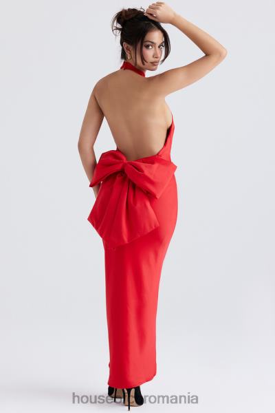 îmbrăcăminte House of CB rochie ilaria cu fundita rosie X4F68349