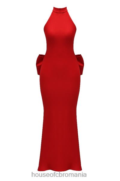 îmbrăcăminte House of CB rochie ilaria cu fundita rosie X4F68349