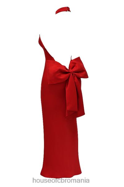 îmbrăcăminte House of CB rochie ilaria cu fundita rosie X4F68349