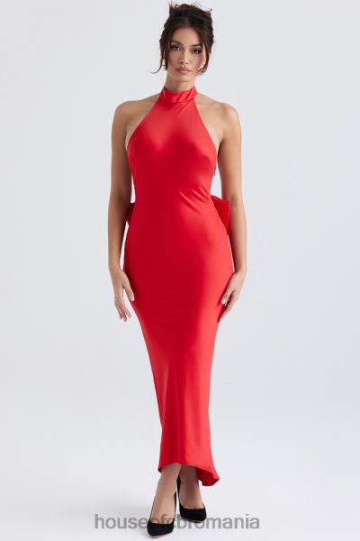 îmbrăcăminte House of CB rochie ilaria cu fundita rosie X4F68349