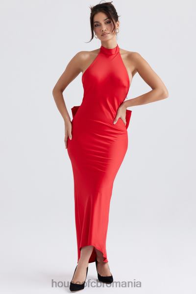 îmbrăcăminte House of CB rochie ilaria cu fundita rosie X4F68349