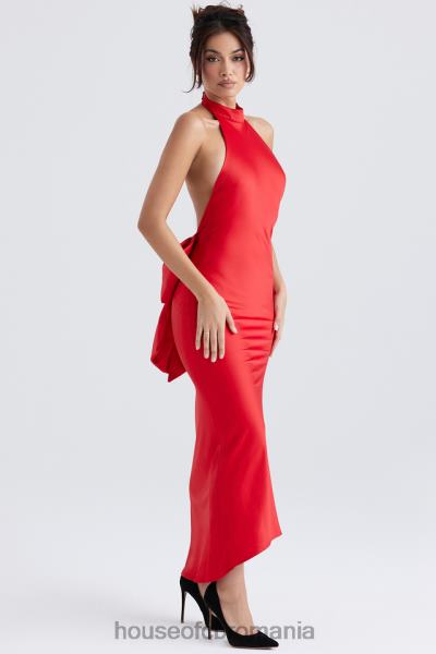 îmbrăcăminte House of CB rochie ilaria cu fundita rosie X4F68349