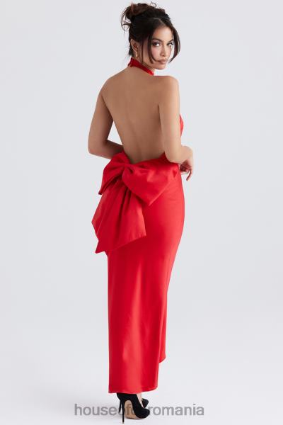 îmbrăcăminte House of CB rochie ilaria cu fundita rosie X4F68349