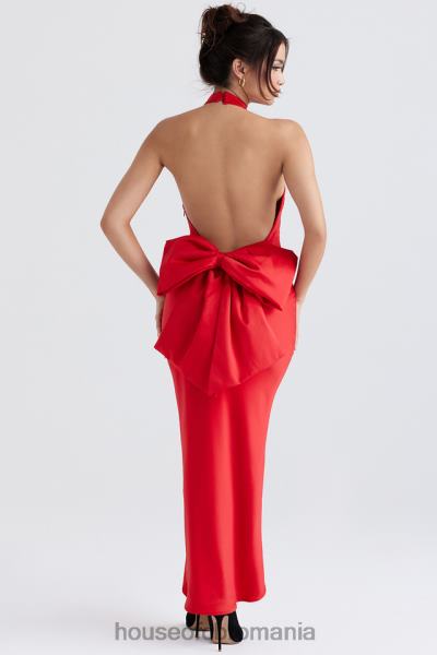 îmbrăcăminte House of CB rochie ilaria cu fundita rosie X4F68349