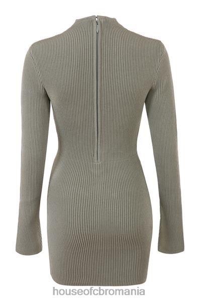 îmbrăcăminte House of CB rochie jada anghinare tricotată cu dantelă X4F68374