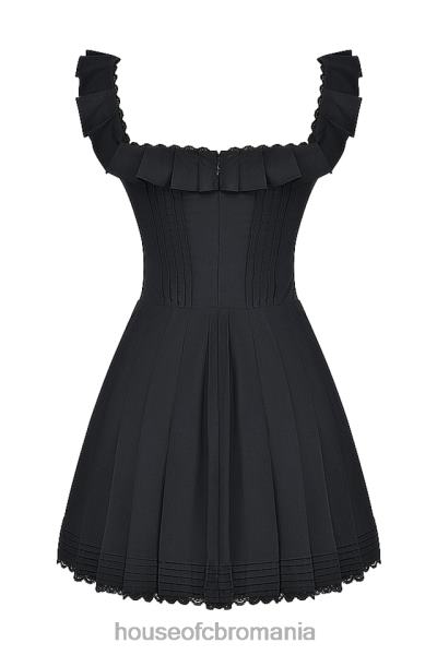 îmbrăcăminte House of CB rochie plisată jemima neagră X4F68216