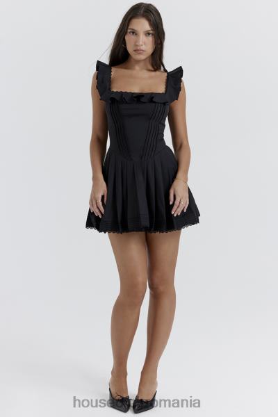 îmbrăcăminte House of CB rochie plisată jemima neagră X4F68216