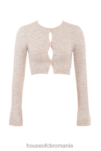 îmbrăcăminte House of CB Lulie fulgi de ovăz cardigan trunchiat pufos X4F68733