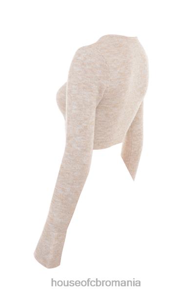 îmbrăcăminte House of CB Lulie fulgi de ovăz cardigan trunchiat pufos X4F68733