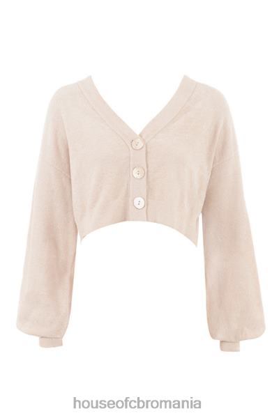 îmbrăcăminte House of CB Meryl crem decupat cardigan boxy X4F68783