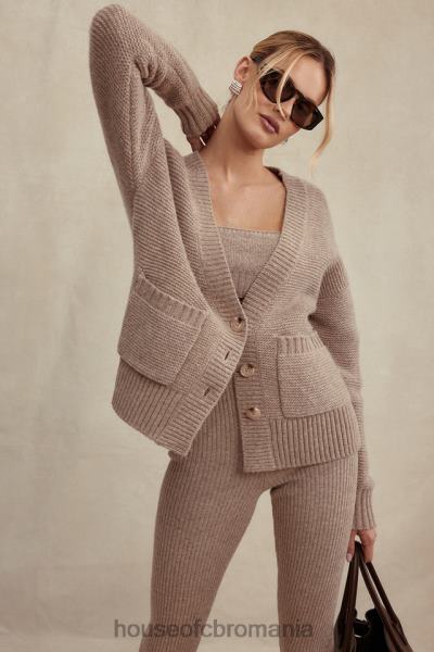 îmbrăcăminte House of CB alara orz cardigan gros din lână naturală X4F68648