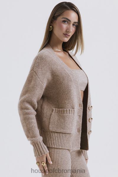 îmbrăcăminte House of CB alara orz cardigan gros din lână naturală X4F68648