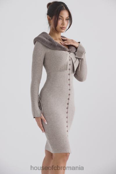 îmbrăcăminte House of CB cardigan din cașmir bej dahlia X4F68694