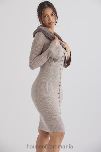 îmbrăcăminte House of CB cardigan din cașmir bej dahlia X4F68694