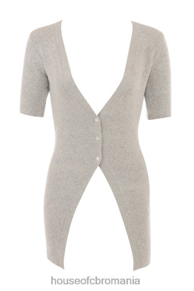 îmbrăcăminte House of CB cardigan din tricot cu coaste din fulgi de ovăz opal X4F68730