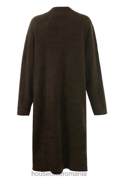 îmbrăcăminte House of CB cardigan supradimensionat tricot ciocolată chloe X4F68780