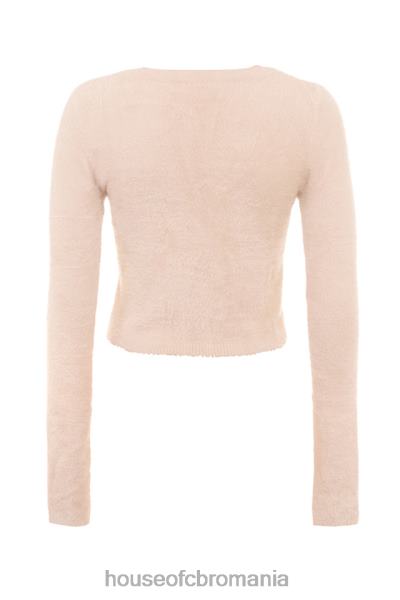 îmbrăcăminte House of CB gene bej cardigan moale pufos din tricot X4F68657