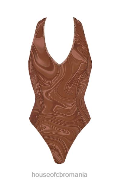 îmbrăcăminte House of CB Body cu capul cu imprimeu cacao sabine X4F68752