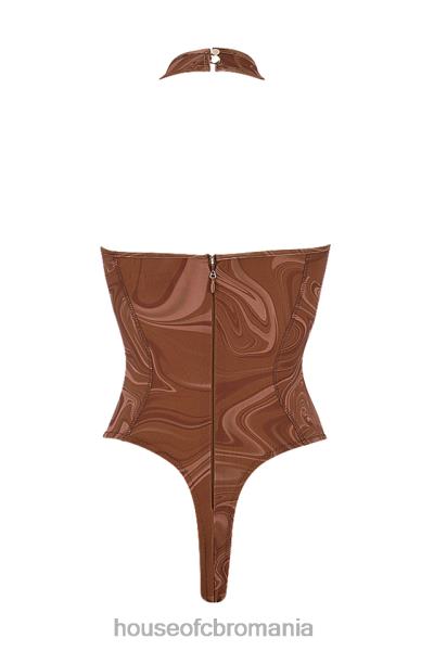 îmbrăcăminte House of CB Body cu capul cu imprimeu cacao sabine X4F68752
