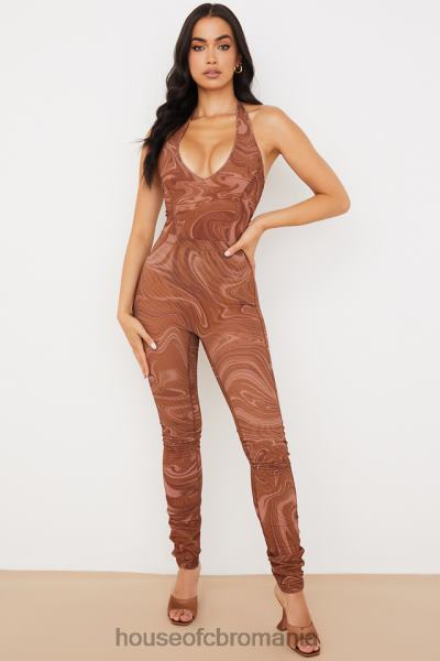 îmbrăcăminte House of CB Body cu capul cu imprimeu cacao sabine X4F68752