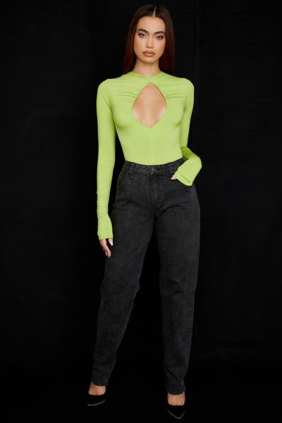 îmbrăcăminte House of CB Body cu decupaj estrelle verde lime X4F68736
