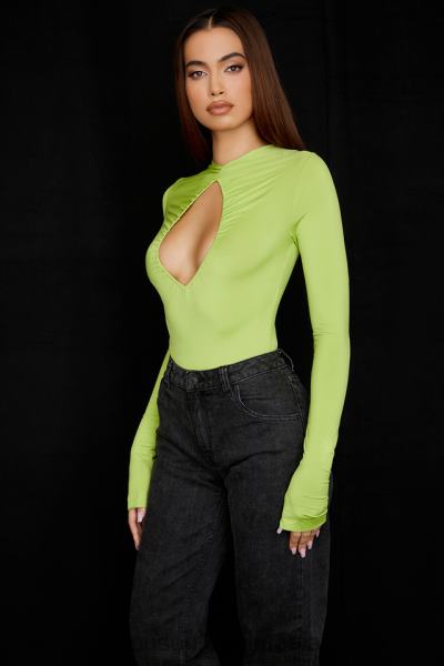 îmbrăcăminte House of CB Body cu decupaj estrelle verde lime X4F68736