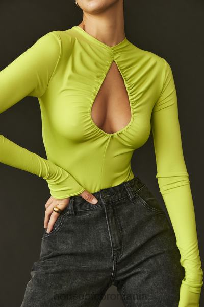 îmbrăcăminte House of CB Body cu decupaj estrelle verde lime X4F68736