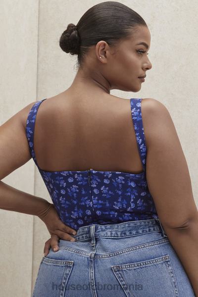 îmbrăcăminte House of CB Body cu imprimeu floral savia safir X4F68804