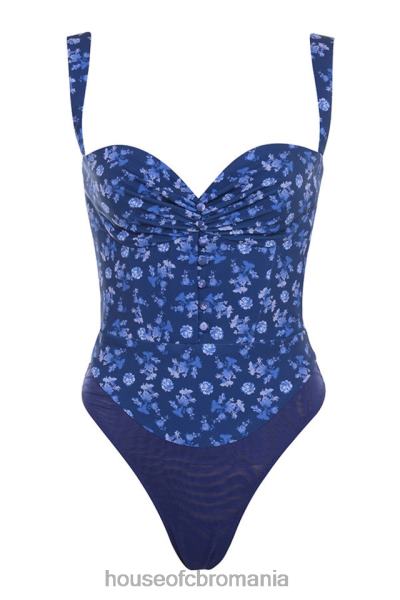 îmbrăcăminte House of CB Body cu imprimeu floral savia safir X4F68804