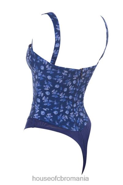 îmbrăcăminte House of CB Body cu imprimeu floral savia safir X4F68804