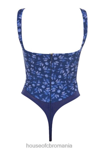 îmbrăcăminte House of CB Body cu imprimeu floral savia safir X4F68804