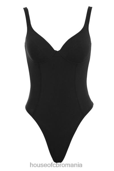 îmbrăcăminte House of CB Body din jerseu moale imani negru marn X4F68811