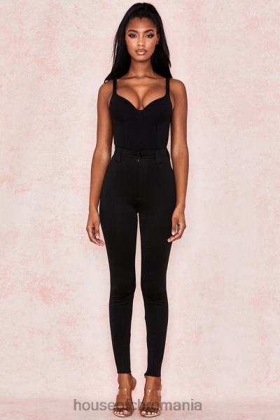 îmbrăcăminte House of CB Body din jerseu moale imani negru marn X4F68811