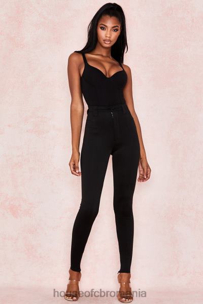 îmbrăcăminte House of CB Body din jerseu moale imani negru marn X4F68811